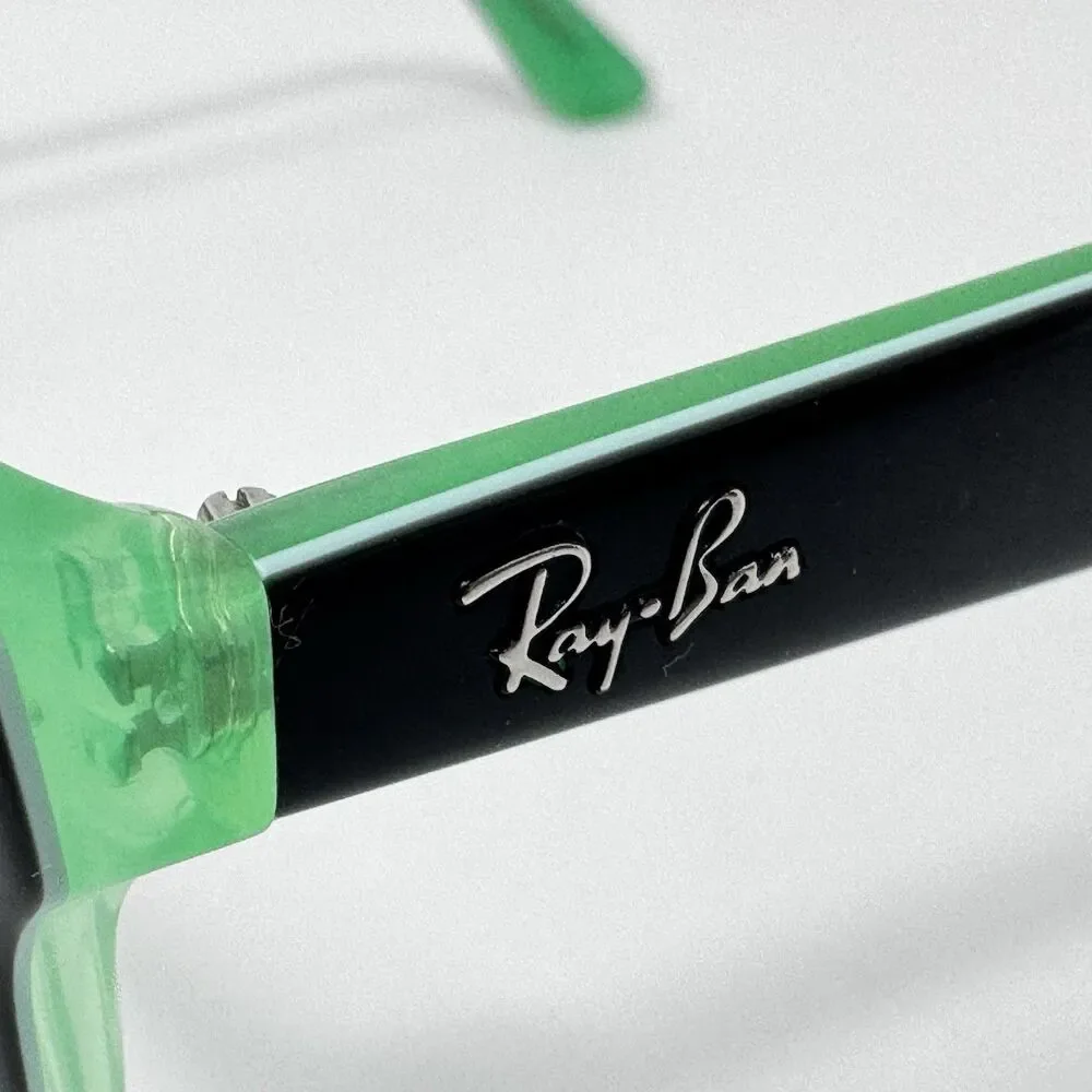Ray-Ban RB1528 3764 Black Green Kids Eyeglass Frames 48-16-130
